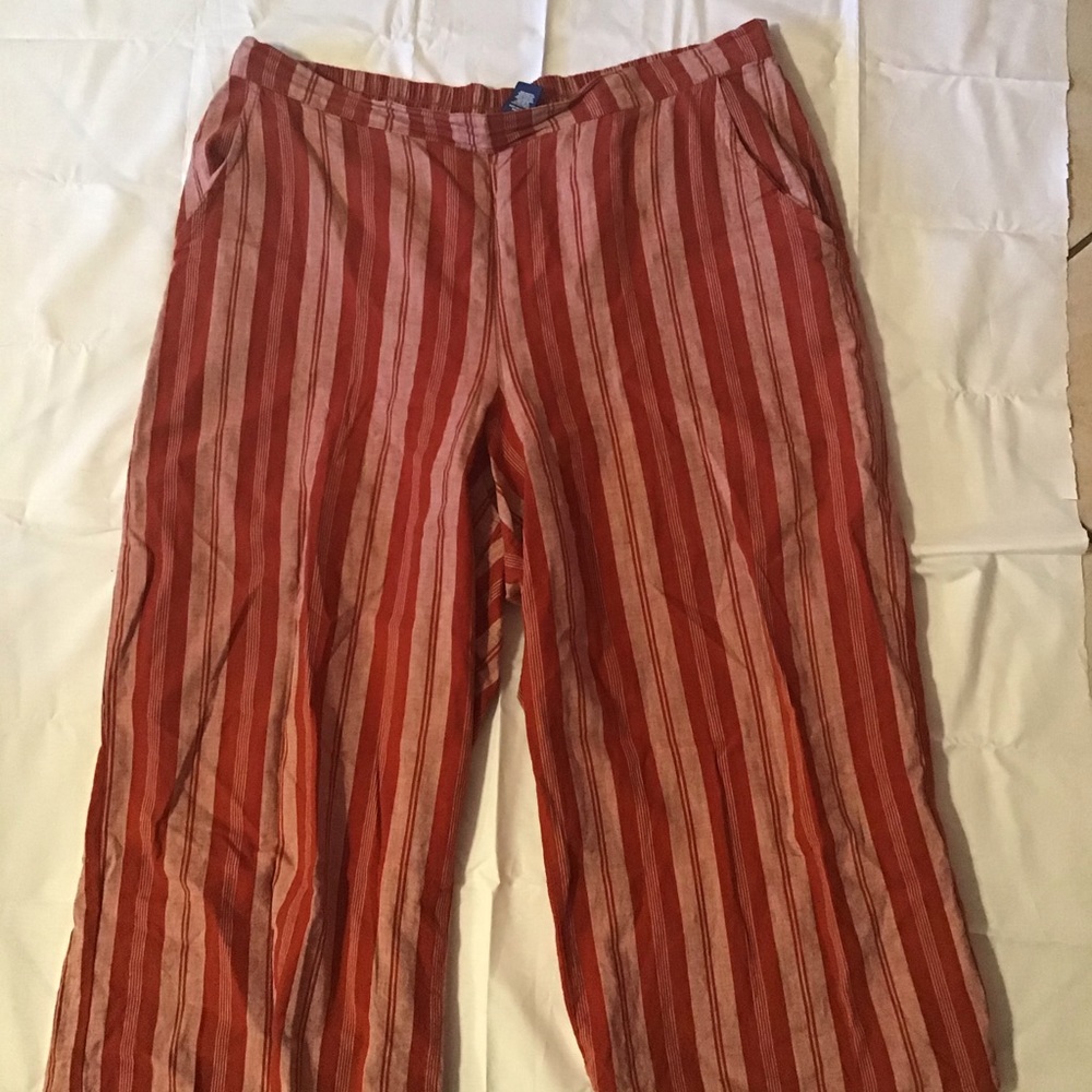 Striped palazzo pants